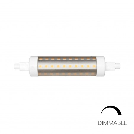 LINEAL TUBULAR R7S 118mm DIMMABLE 9W 220-240V 360° 3.000K 1210Lm